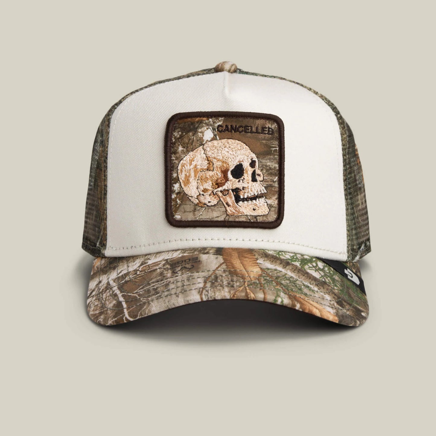 GOORIN BROS CANCELLED BEIGE VISOR CAMO