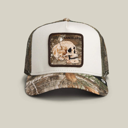 GOORIN BROS CANCELLED BEIGE VISOR CAMO