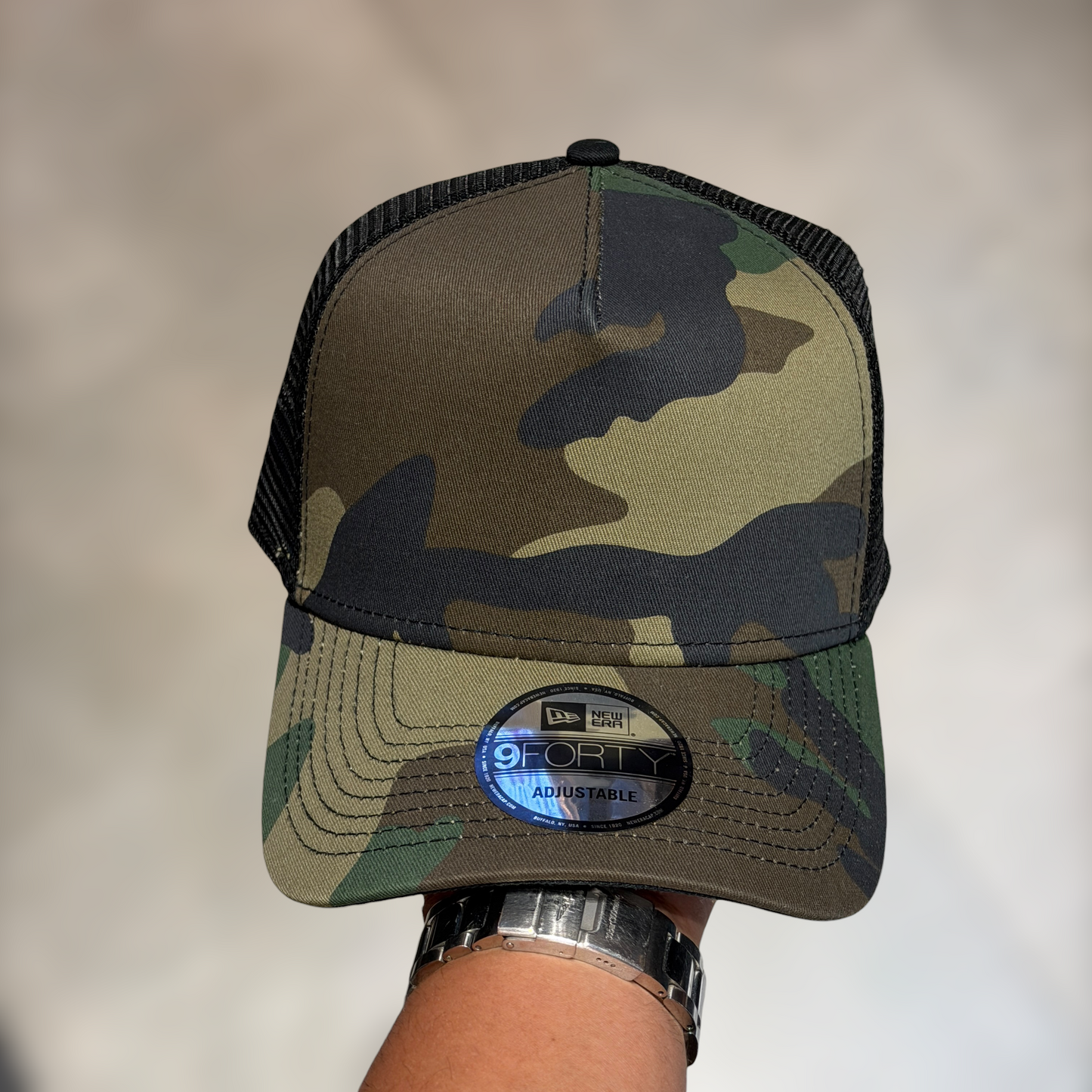 New Era 9FORTY Camo llana para bordados