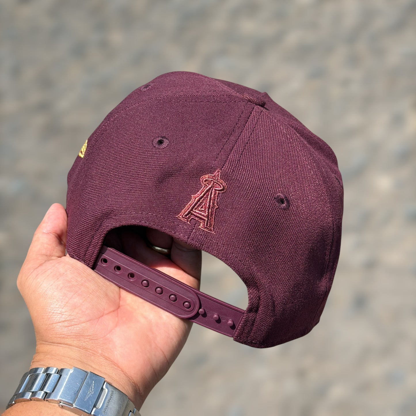 9FORTY ANGELS FLAMES BURGUNDY