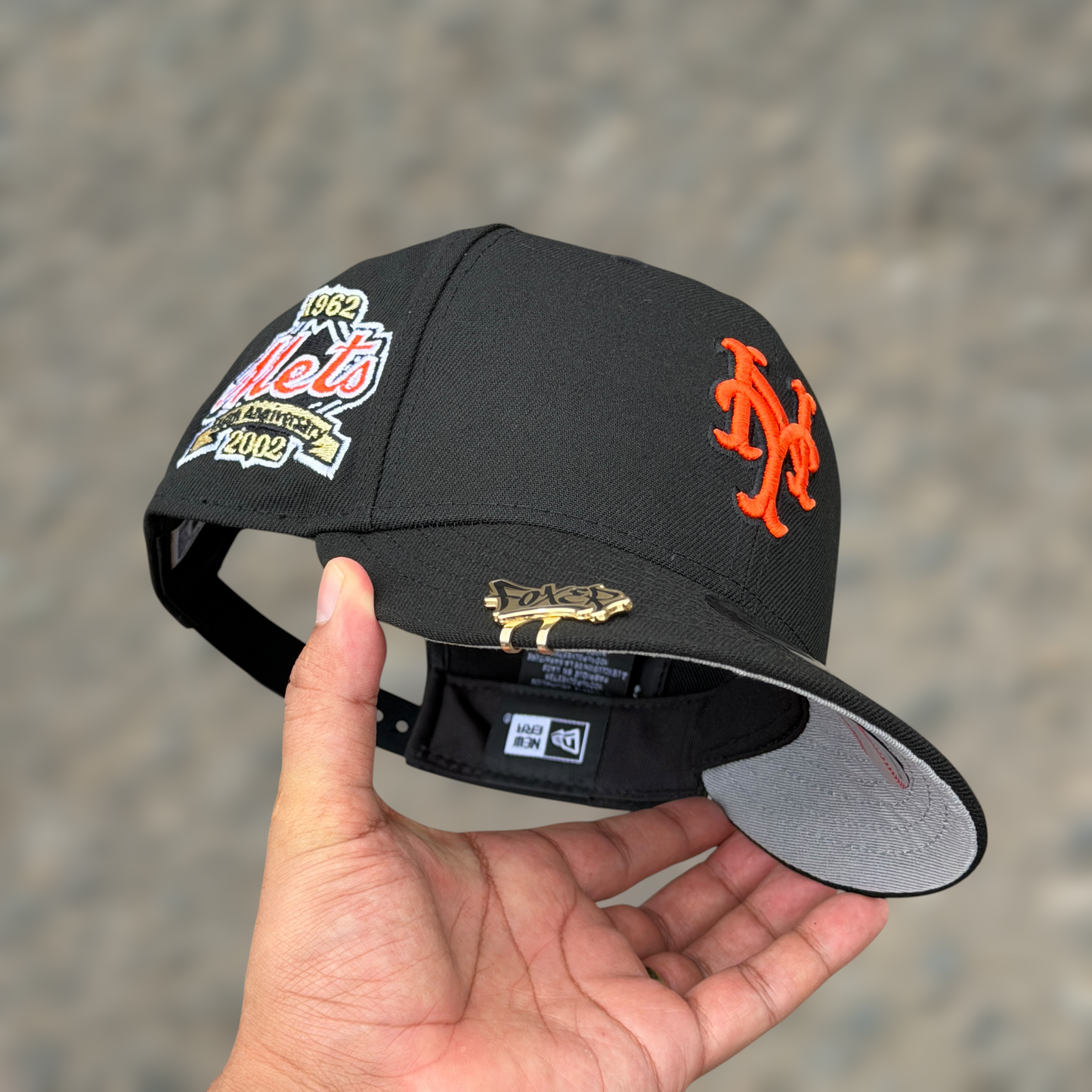 9FIFTY NY METS BLACK ORANGE LOGO