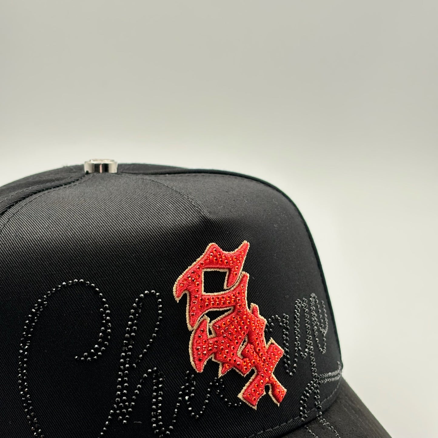 BELICA CAP FANS WHITE SOX BLACK RED LOGO