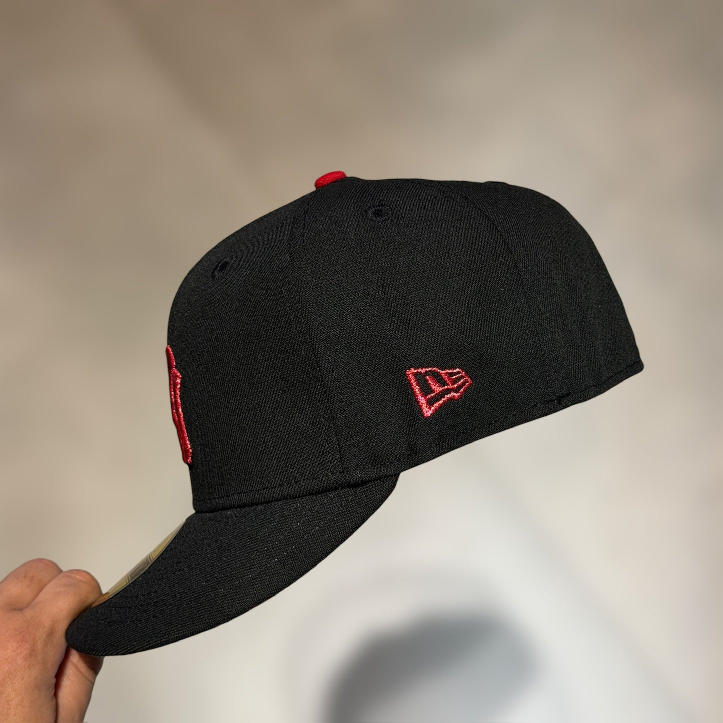 59FIFTY NY YANKEES BLACK RED LOGO PATCH