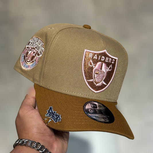 9FORTY RAIDERS CAQUI BROWN VISOR CHAMPIONS