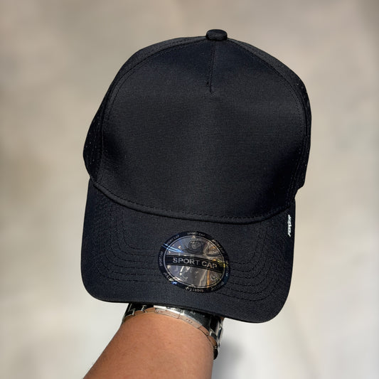 GORRA NEGRA llana para bordados