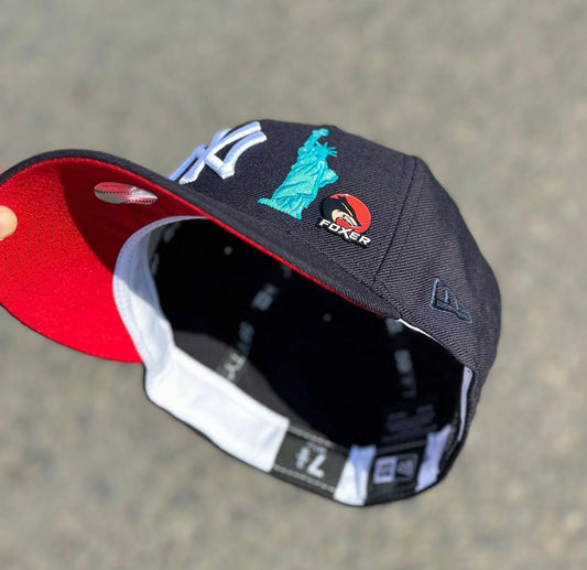 59FIFTY NY YANKEES NAVY UNDERVISOR RED STATUE