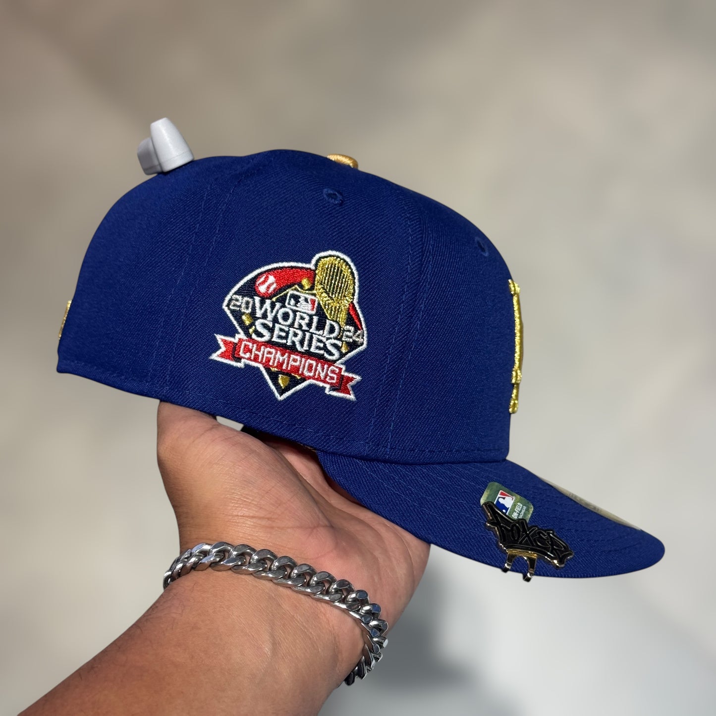 59FIFTY LA DODGERS ROYAL BLUE GOLD LOGO WS 2024