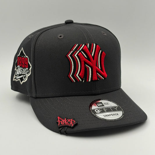 9FIFTY NY YANKEES GREY RED LOGO WS 1999