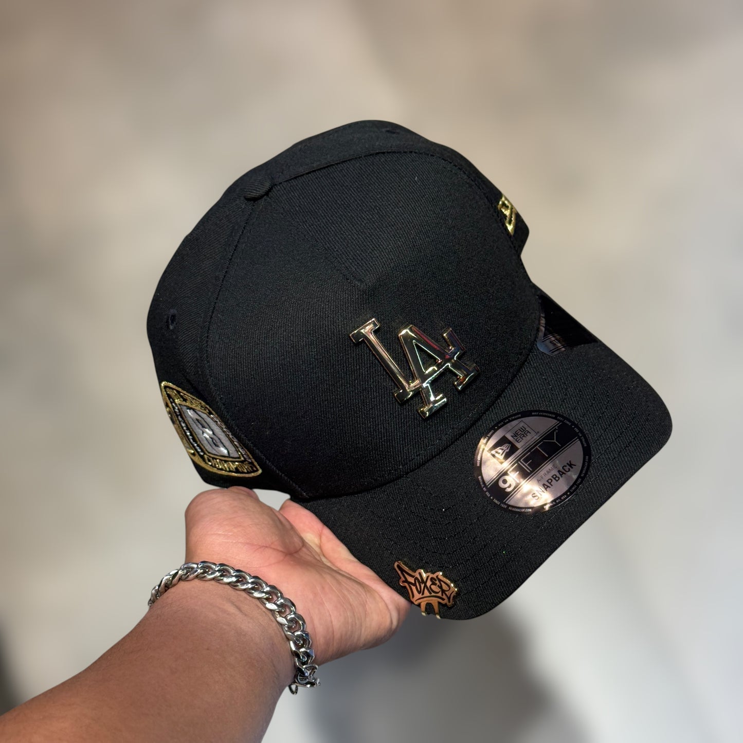 9FIFTY LA DODGERS BLACK GOLD LOGO