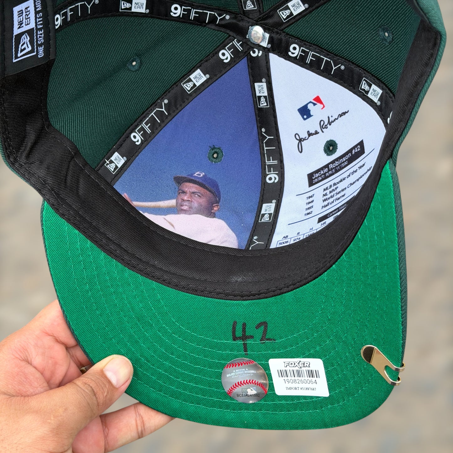9FIFTY OAKLAND ATHLETICS DARK GREEN JACKIE ROBINSON