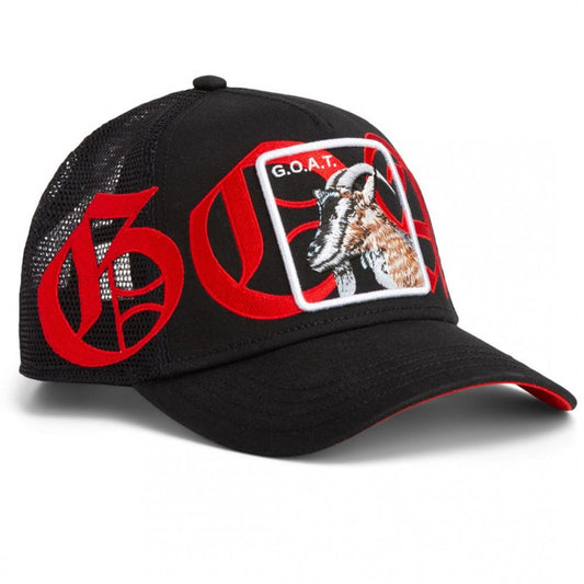 GOORIN BROS GOAT BLACK RED LETTER
