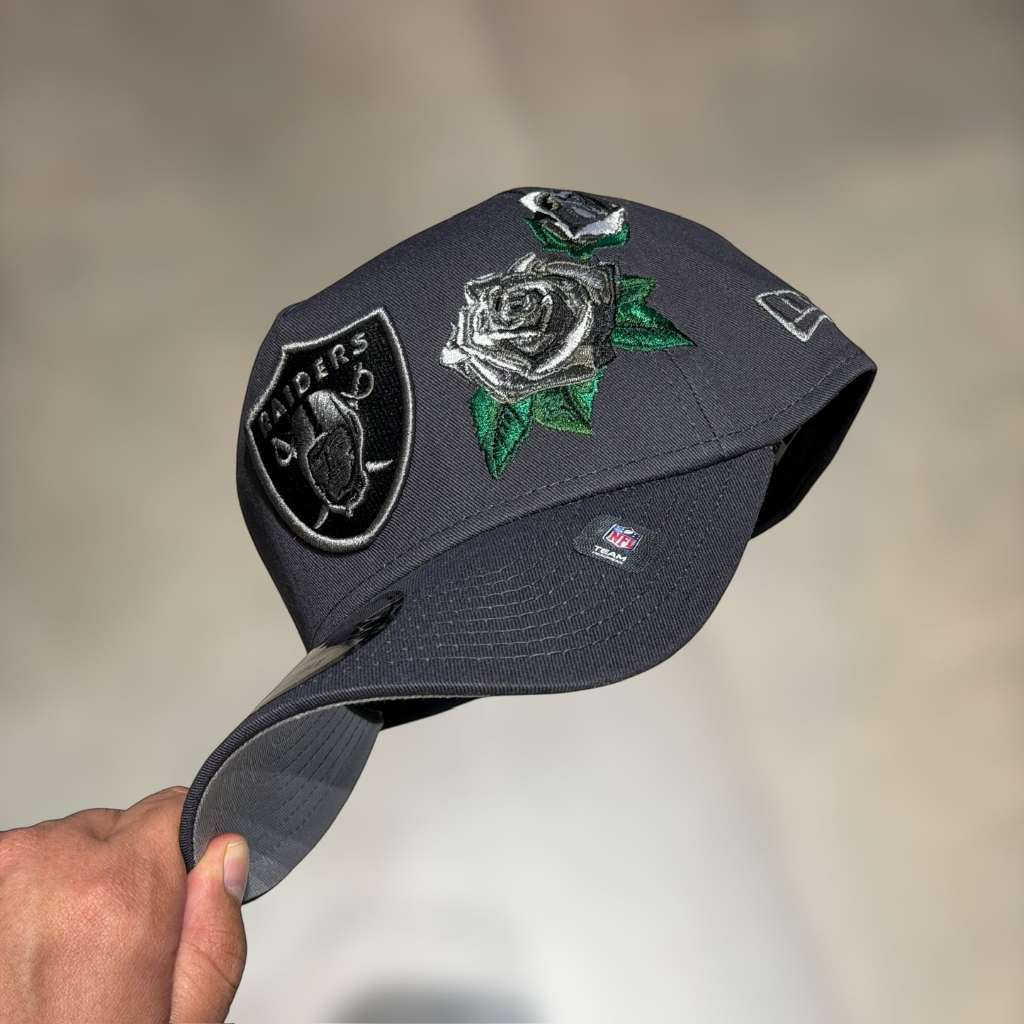9FORTY A FRAME LOS RAIDERS GRAY PATCH
