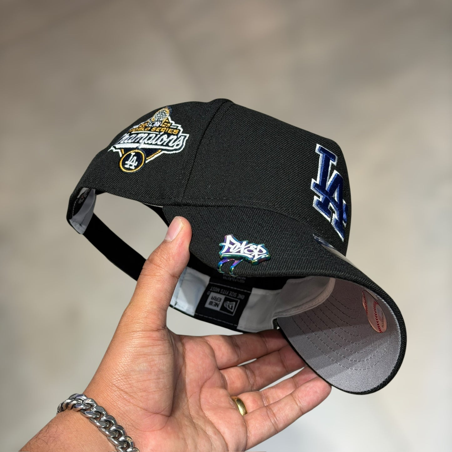 9FORTY A FRAME LA DODGERS BLACK BLUE LOGO