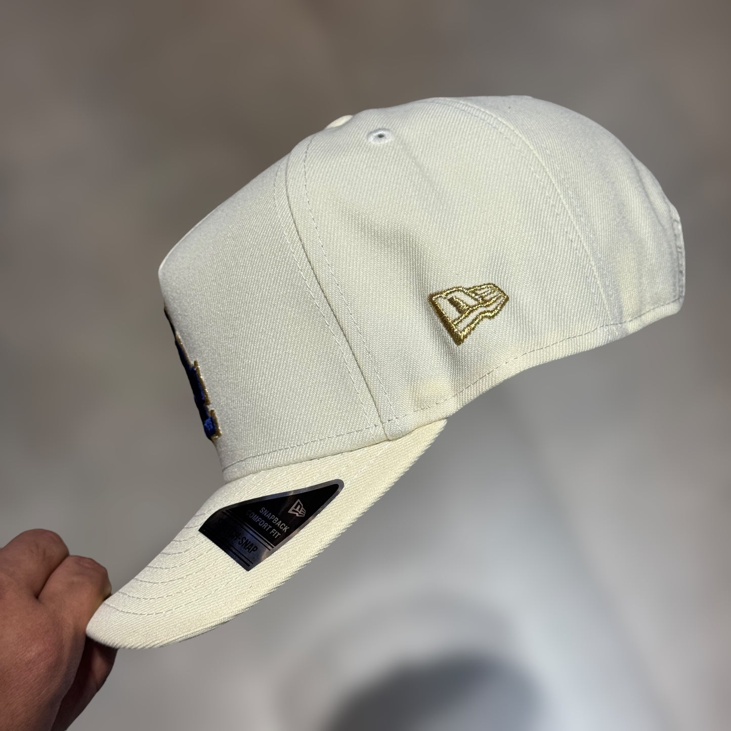 9FIFTY LA DODGERS CREAM NAVY LOGO 50TH