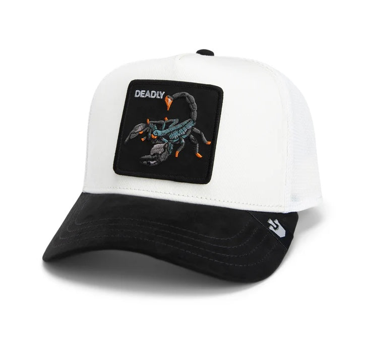 GOORIN BROS DEADLY WHITE BLACK VISOR