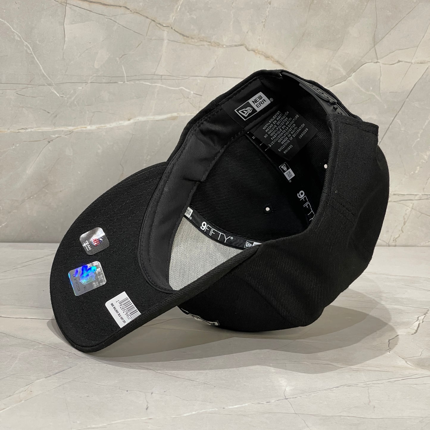 9FIFTY NEW ERA BALTIMORE RAVENS BLACK B&W RED EYE