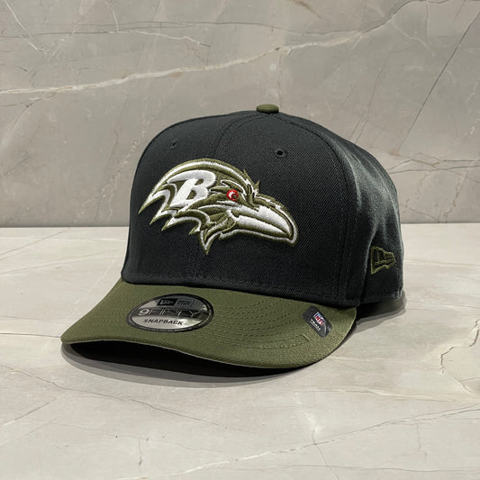9FIFTY NEW ERA BALTIMORE RAVENS TWO TONE GRAFITE OLIVE