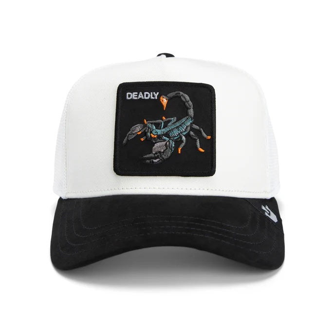 GOORIN BROS DEADLY WHITE BLACK VISOR
