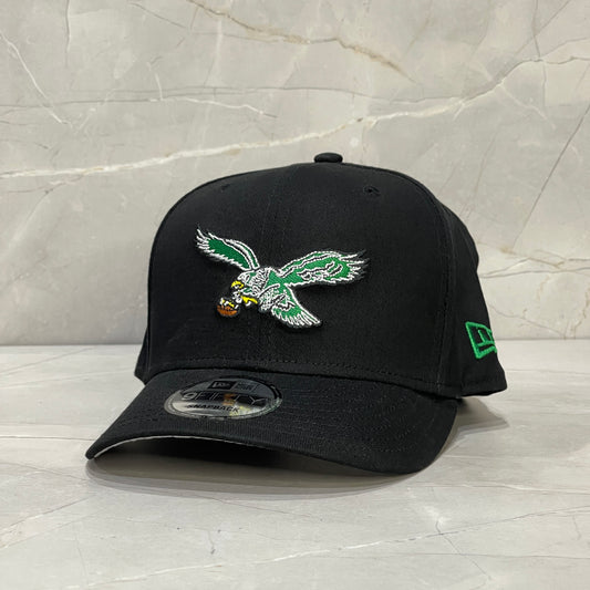 9FIFTY PHILADELPHIA EAGLES BLACK LOGO GREEN SNAPBACK
