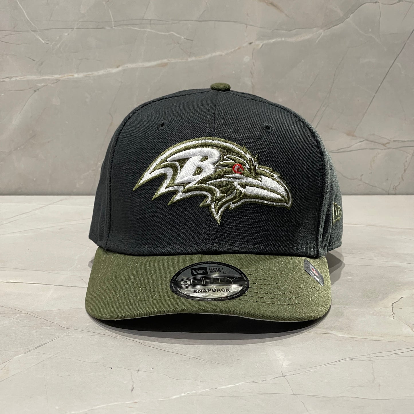 9FIFTY NEW ERA BALTIMORE RAVENS TWO TONE GRAFITE OLIVE