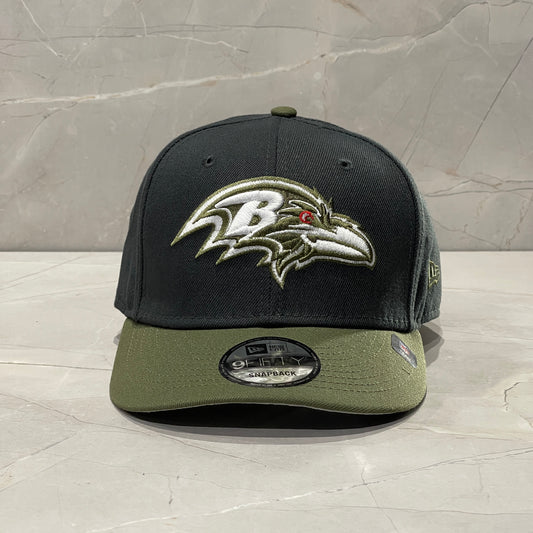 9FIFTY NEW ERA BALTIMORE RAVENS TWO TONE GRAFITE OLIVE