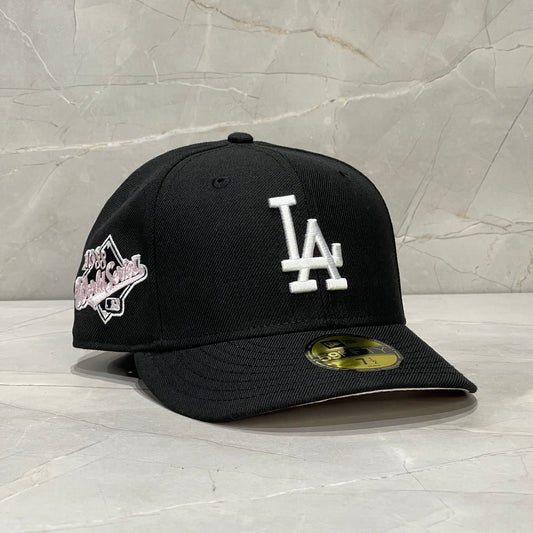 59FIFTY LA DODGER BLACK WHITE LOGO WORLD SERIES 1988