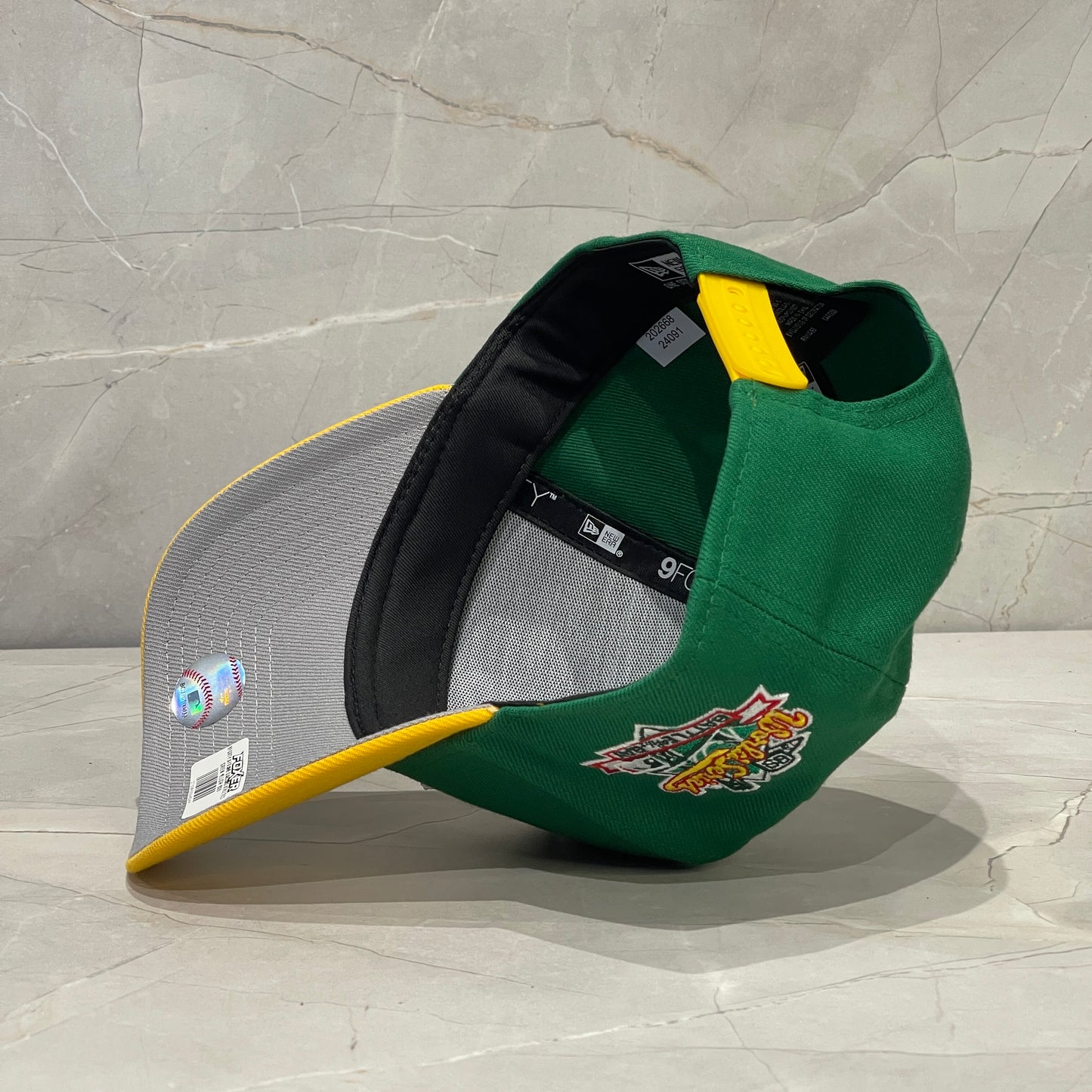 9FORTY OAKLAND ATHLETICS  GREEN YELLOW WS