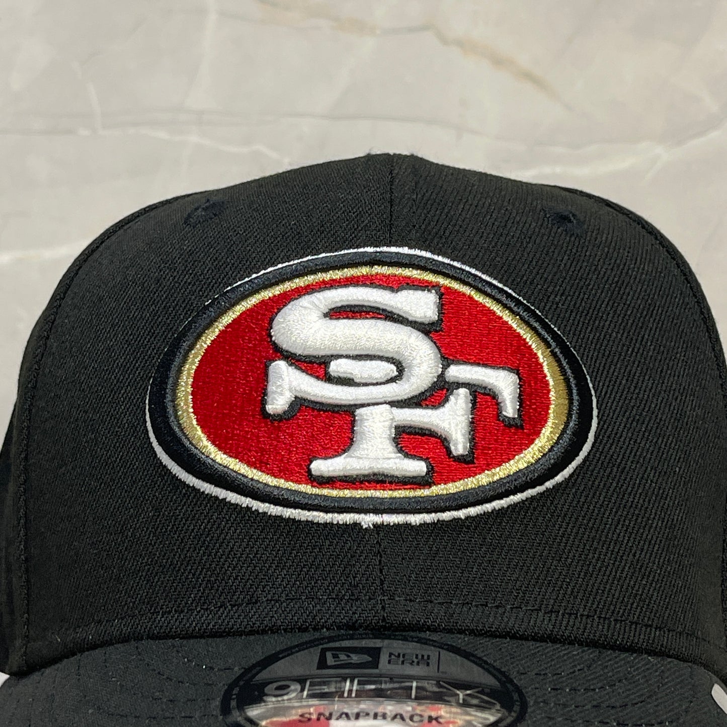 9FIFTY SAN FRANCISCO 49ERS BLACK RED LOGO
