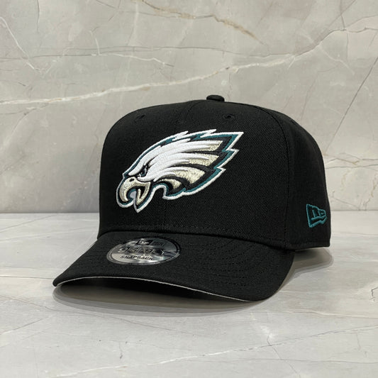 9FIFTY PHILADELPHIA EAGLES BLACK WHITE LOGO