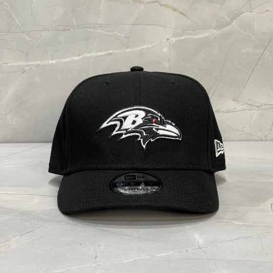 9FIFTY NEW ERA BALTIMORE RAVENS BLACK B&W RED EYE