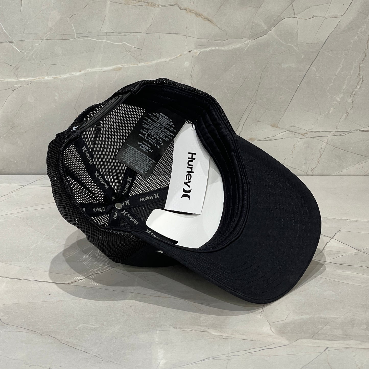 HURLEY BLACK TR LOGO LATERAL