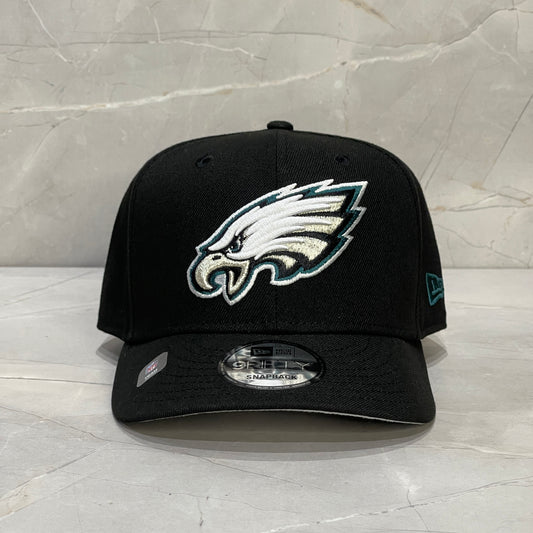 9FIFTY PHILADELPHIA EAGLES BLACK WHITE LOGO
