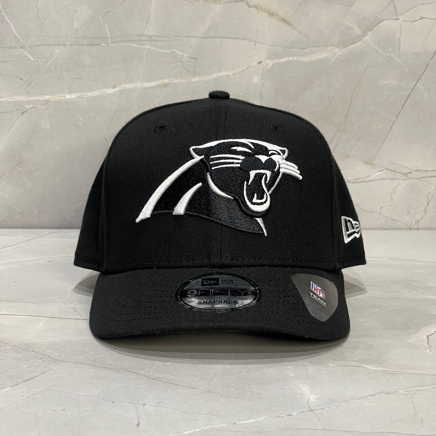 9FIFTY CAROLINA PANTHERS BLACK WHITE LOGO