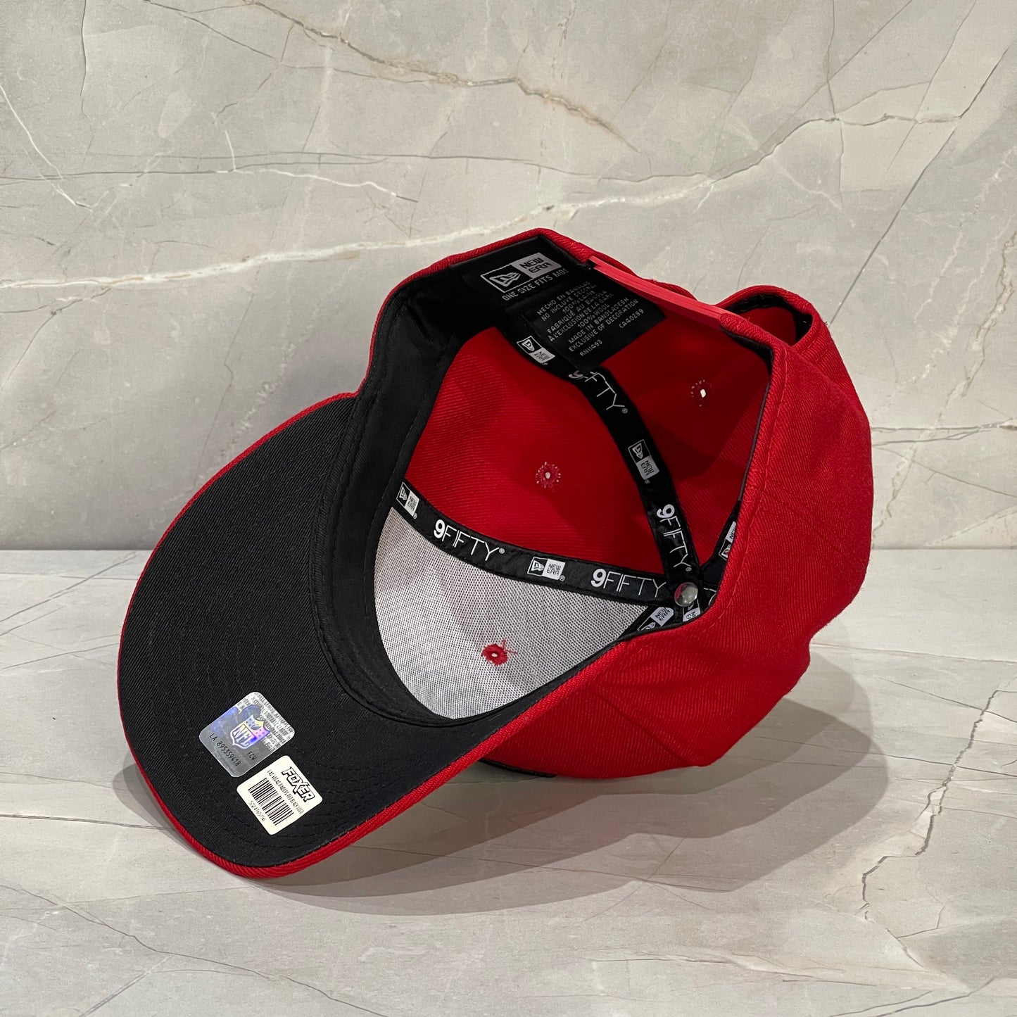 9FIFTY RAIDERS RED BLACK LOGO