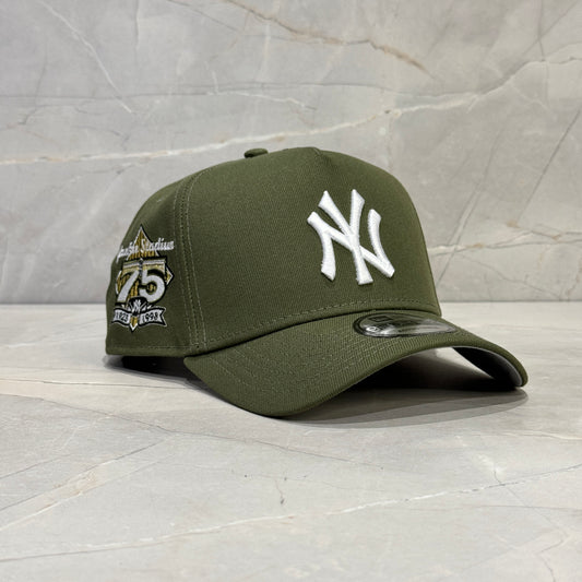 9FORTY AFRAME NY YANKEES OLIVE 75