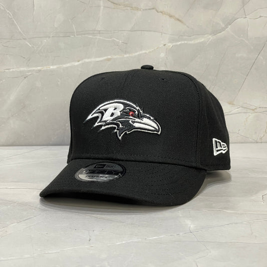 9FIFTY NEW ERA BALTIMORE RAVENS BLACK B&W RED EYE