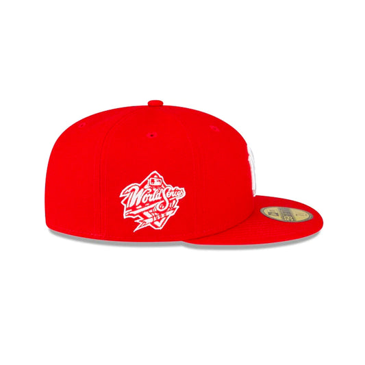 59FIFTY NY YANKEES RED SCARLET WORLD SERIES 1998