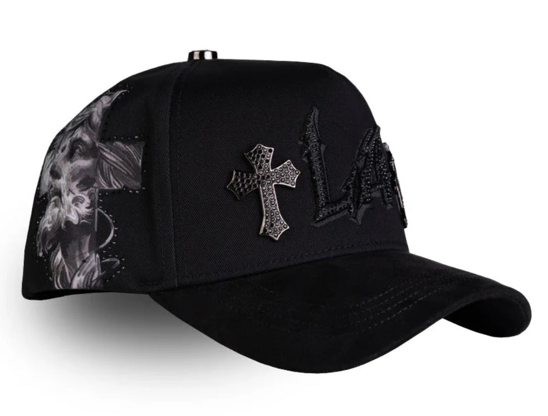 BELICA RICO HATS LA DODGERS BLACK ON BLACK CRUZ