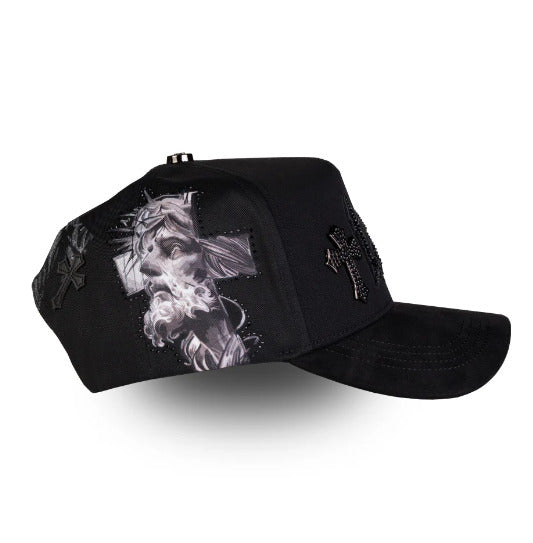 BELICA RICO HATS LA DODGERS BLACK ON BLACK CRUZ