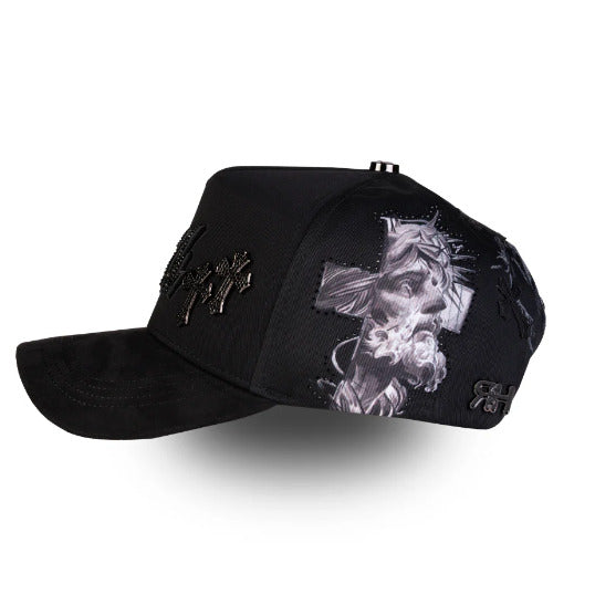 BELICA RICO HATS LA DODGERS BLACK ON BLACK CRUZ