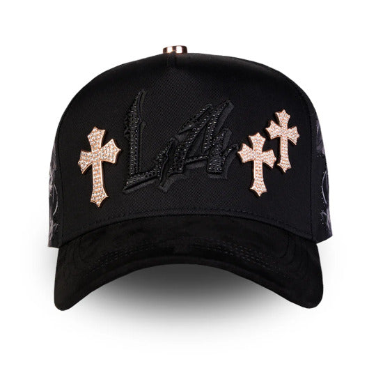 BELICA RICO HATS LA DODGERS BLACK GOLD CRUZ