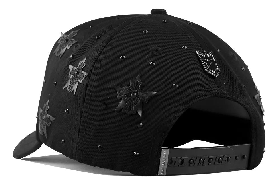 BELICA MZ HATSS SAN JUDAS BLACK ON BLACK CRUZ