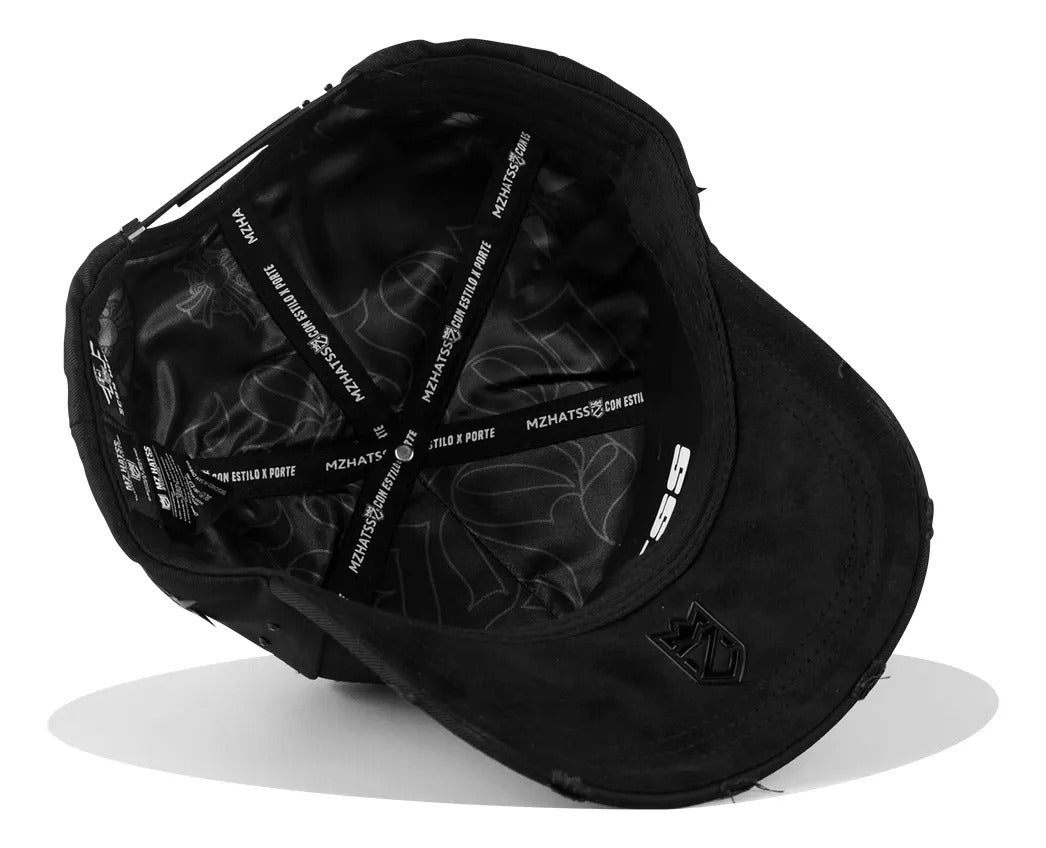 BELICA MZ HATSS SAN JUDAS BLACK ON BLACK CRUZ