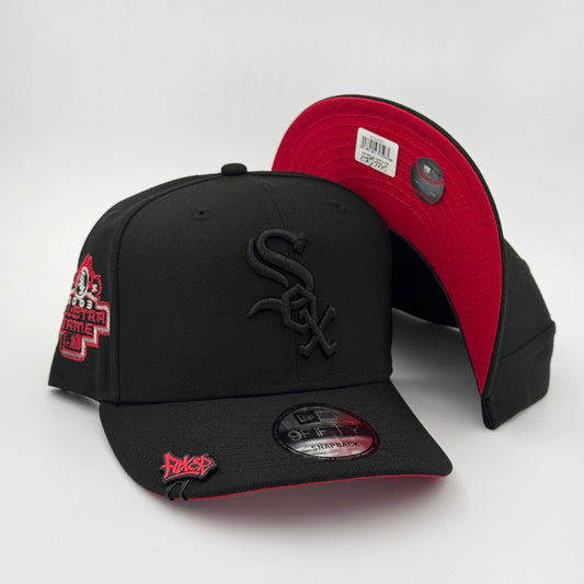 9FIFTY WHITE SOX BLACK ON BLACK UNDERVISOR RED ALL STAR GAME 2003