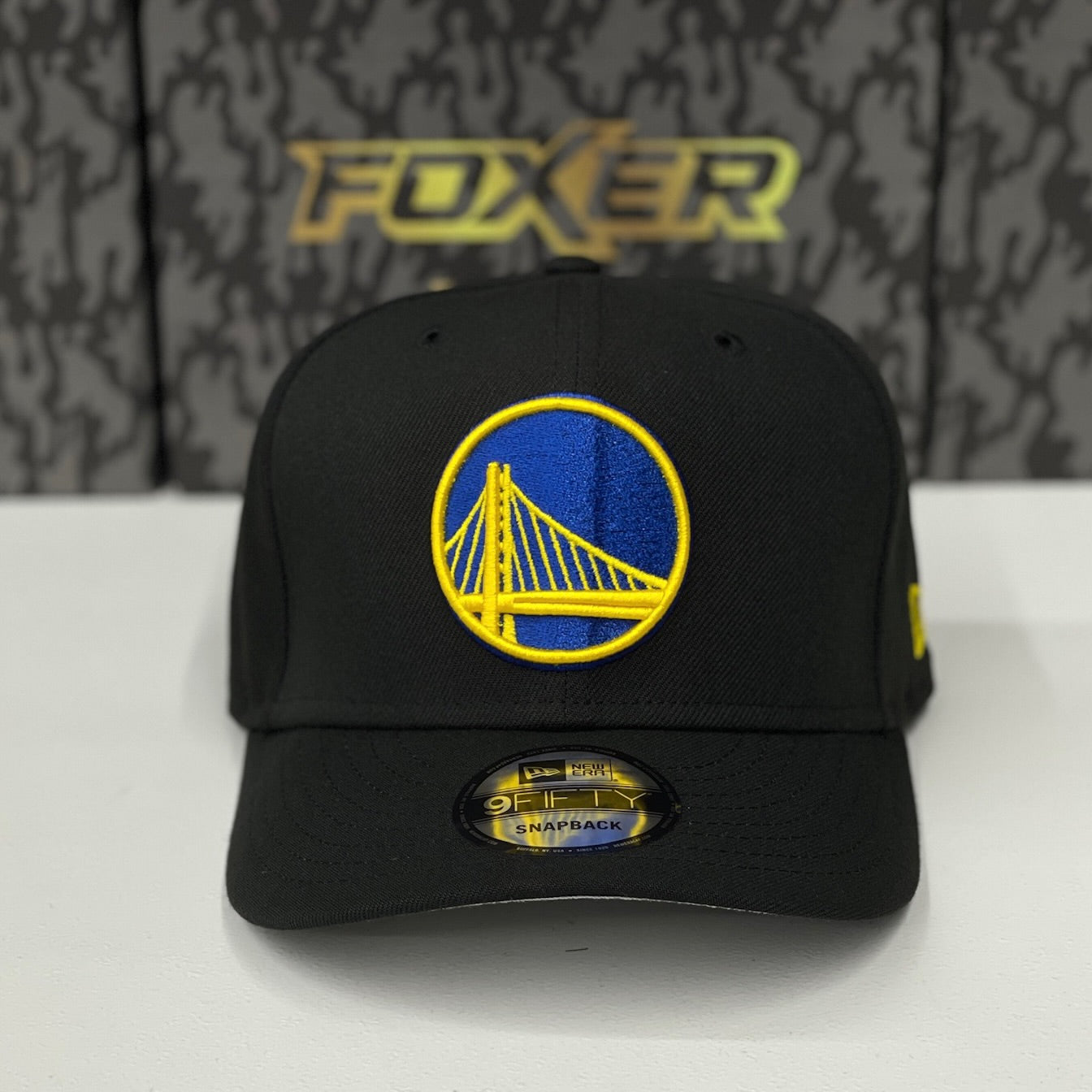 9FIFTY GOLDEN STATE WARRIOS BLACK YELLOW LOGO