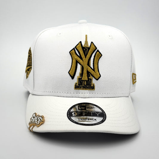 9FIFTY NY YANKEES EMPIRE STATE WHITE GOLD LOGO WS 1996
