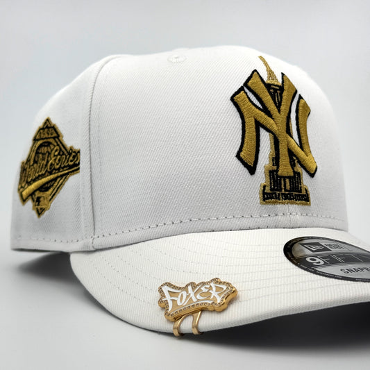 9FIFTY NY YANKEES EMPIRE STATE WHITE GOLD LOGO WS 1996