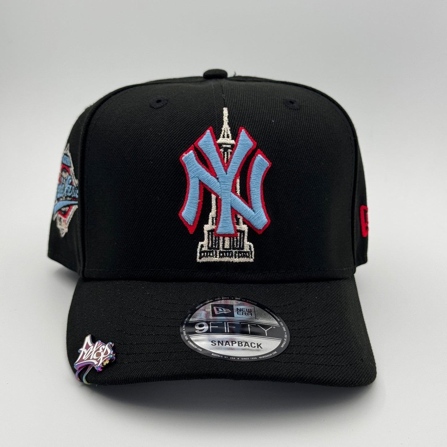 9FIFTY NY YANKEES BLACK EMPIRE STATE SKYBLUE LOGO WS 1996