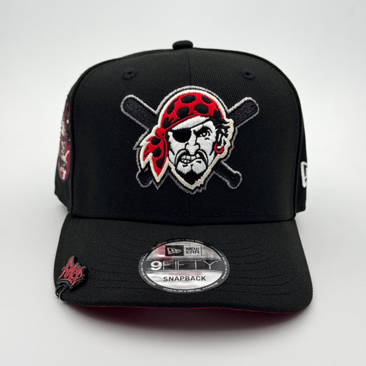 9FIFTY PITTSBURGH BLACK UNDERVISOR RED LOGO PIRATAS ALL STAR GAME 11974