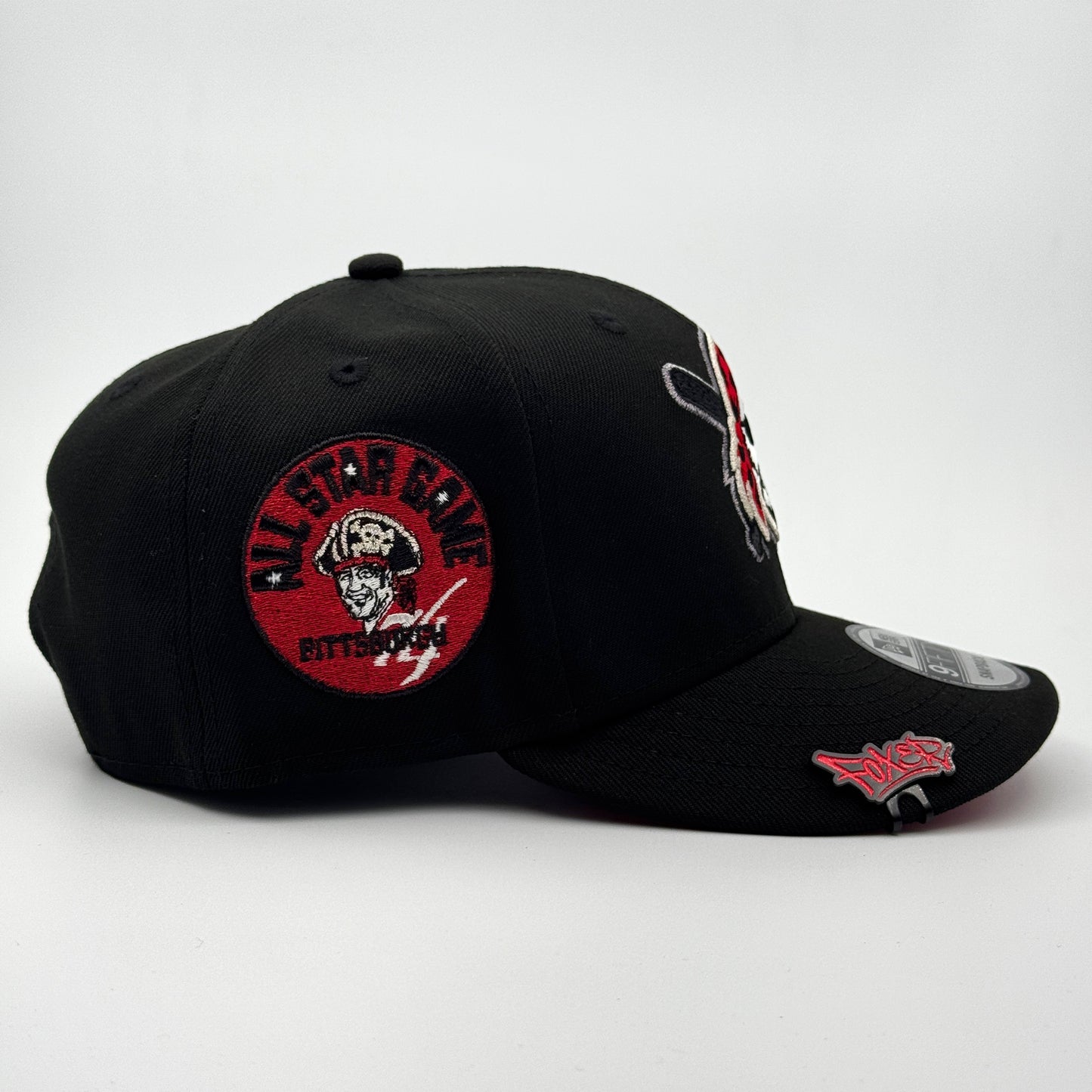 9FIFTY PITTSBURGH BLACK UNDERVISOR RED LOGO PIRATAS ALL STAR GAME 11974